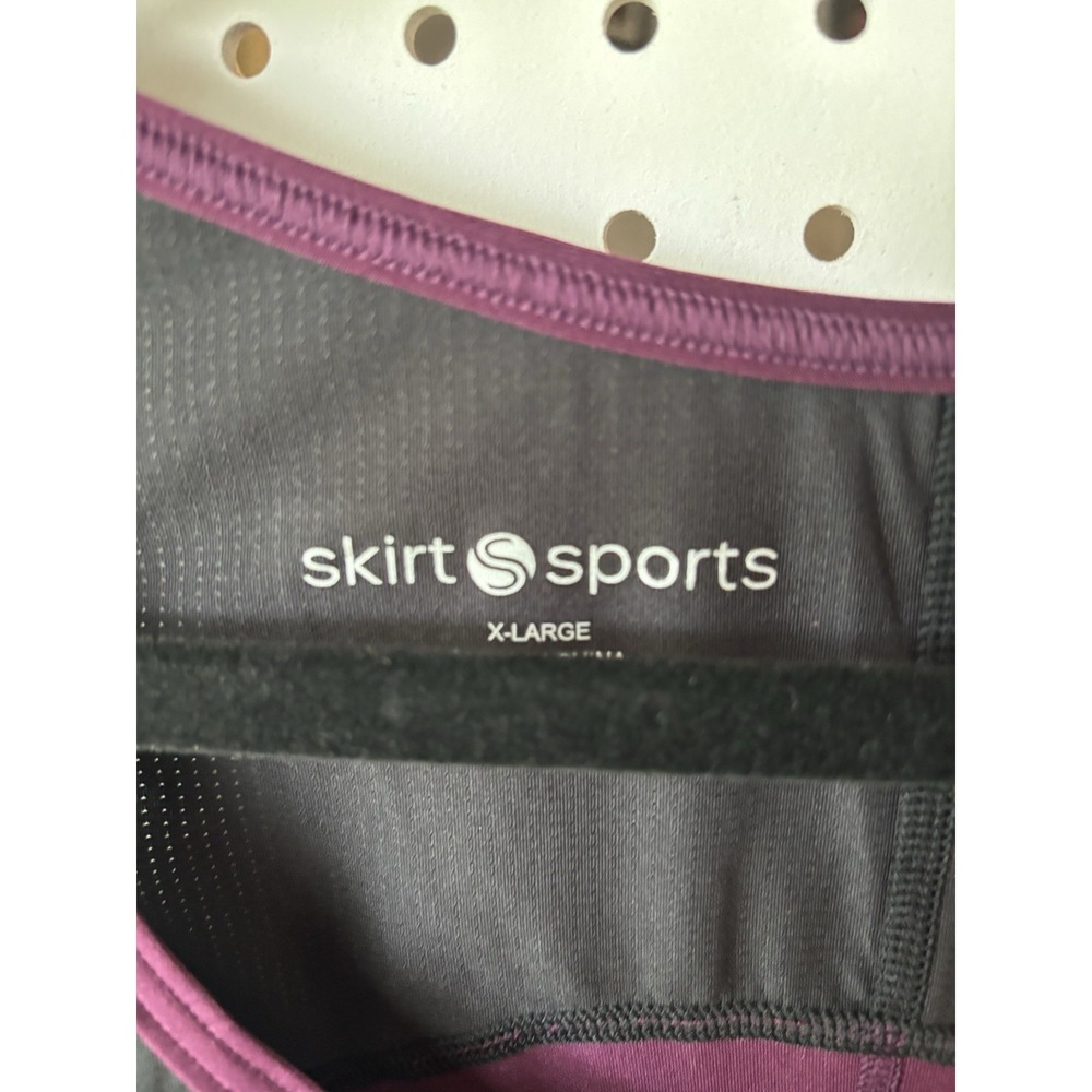 Skirt Sports Women's XL Athletic Workout Tank Top Shirt Purple Black - Picture 2 of 4